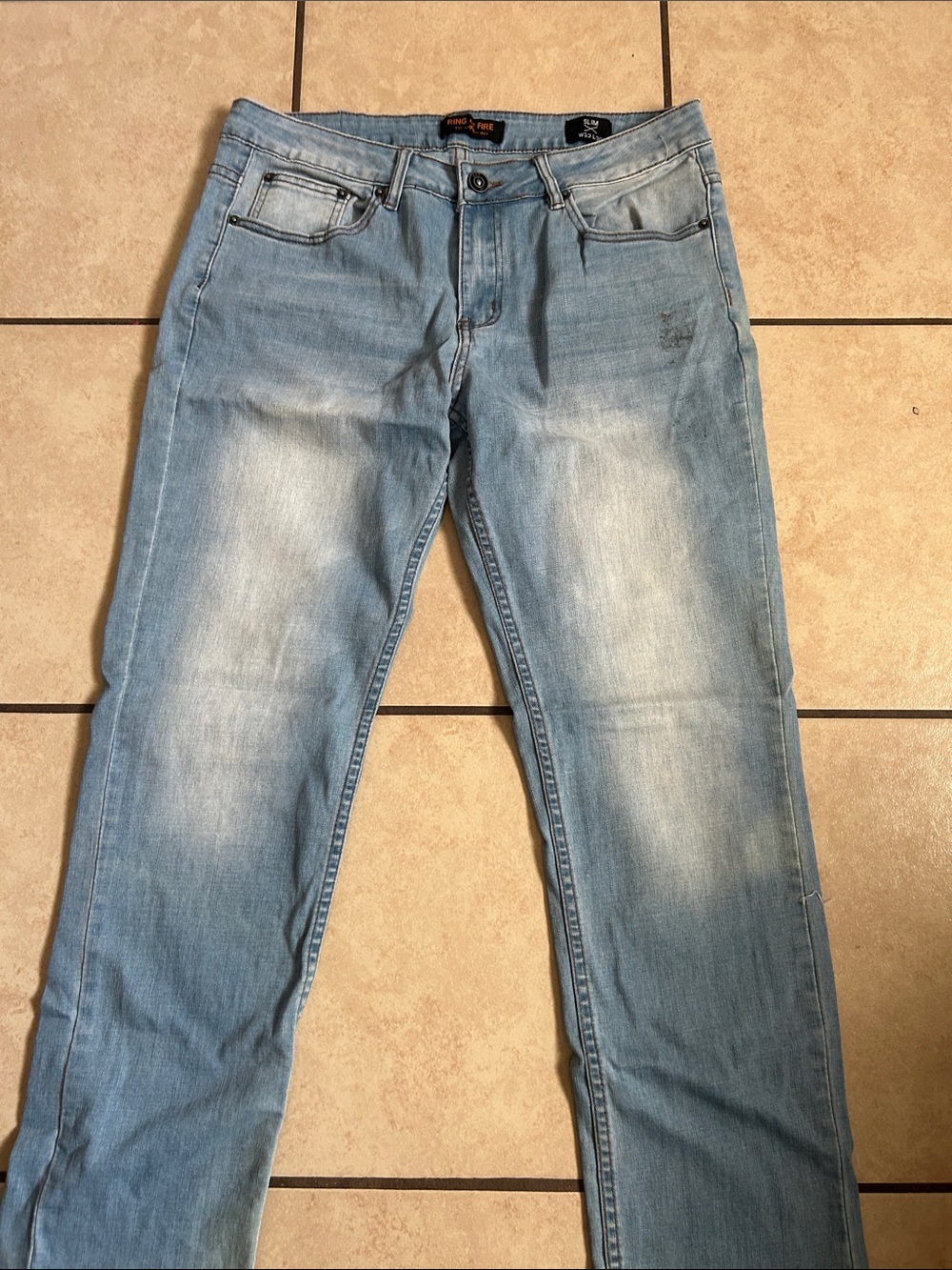 Light Blue Men’s Jeans - Unbranded
